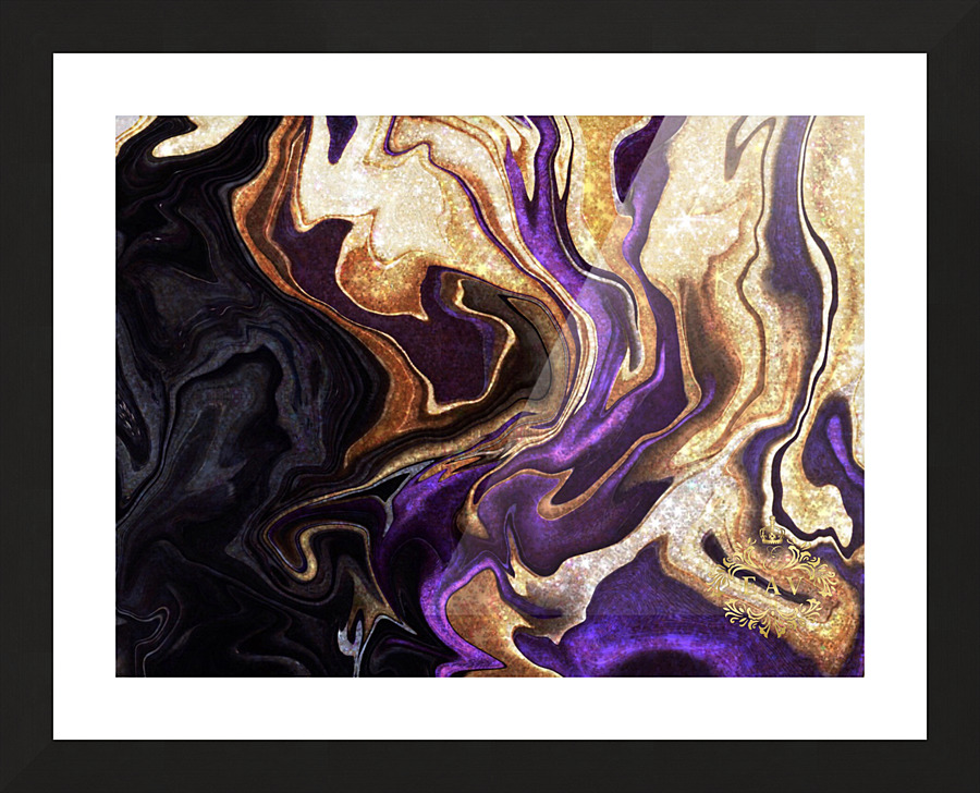 Black Amethyst   Picture Frame print