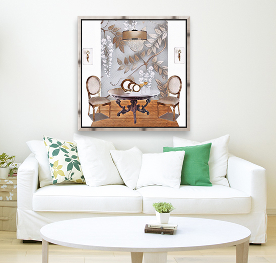 Gold & Silver Dining Room   Reproduction