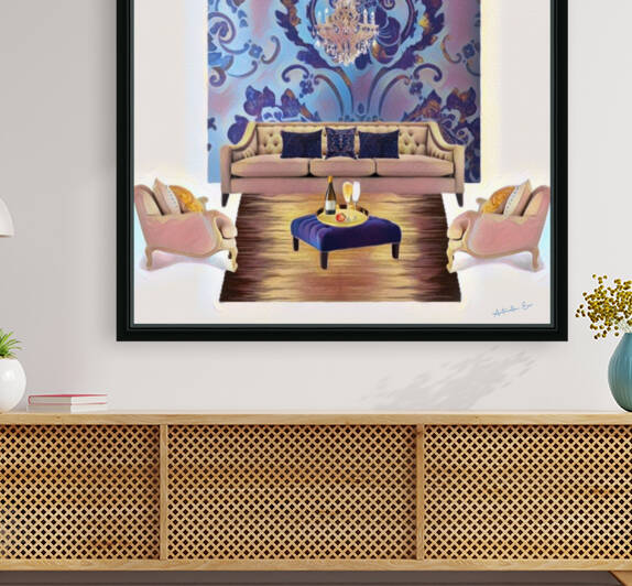 Damask Bedroom by Antonella Eav