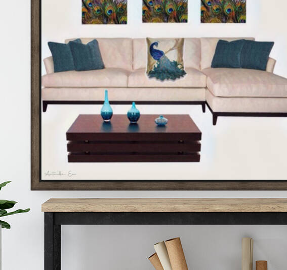 Peacock Sitting Room  Reproduction