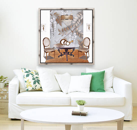 Gold & Silver Dining Room   Reproduction
