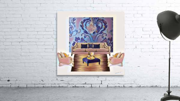 Damask Bedroom Wall Preview