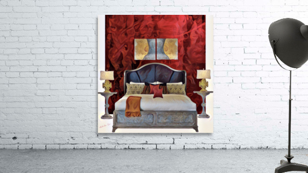 Red Bedroom Wall Preview