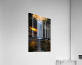 Enchanted Waterfall Glowing Cave  Acrylic Print