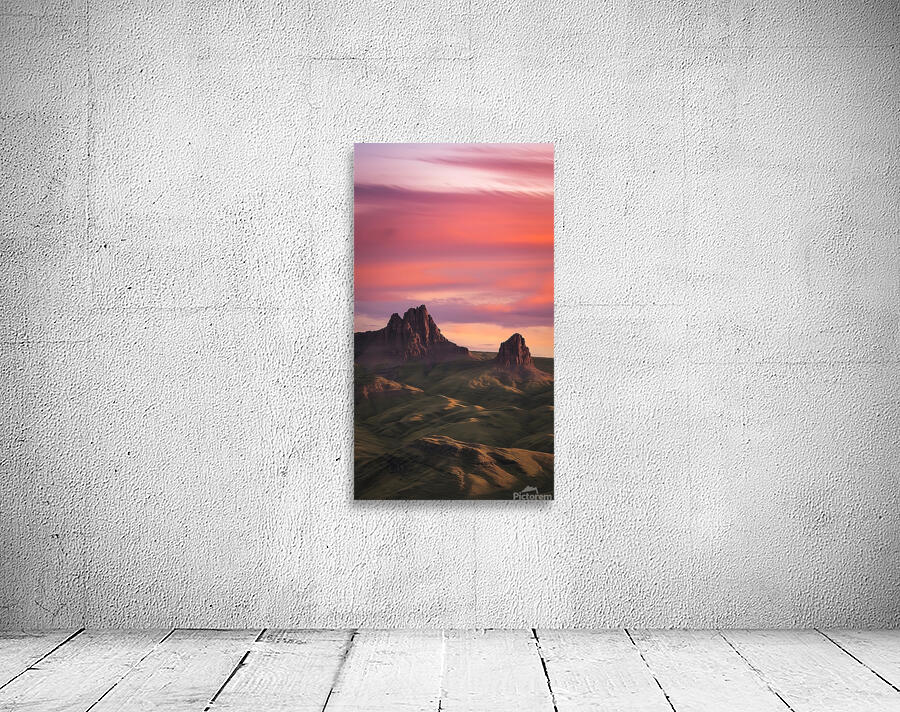Sunset Rugged Rocks Wall Preview