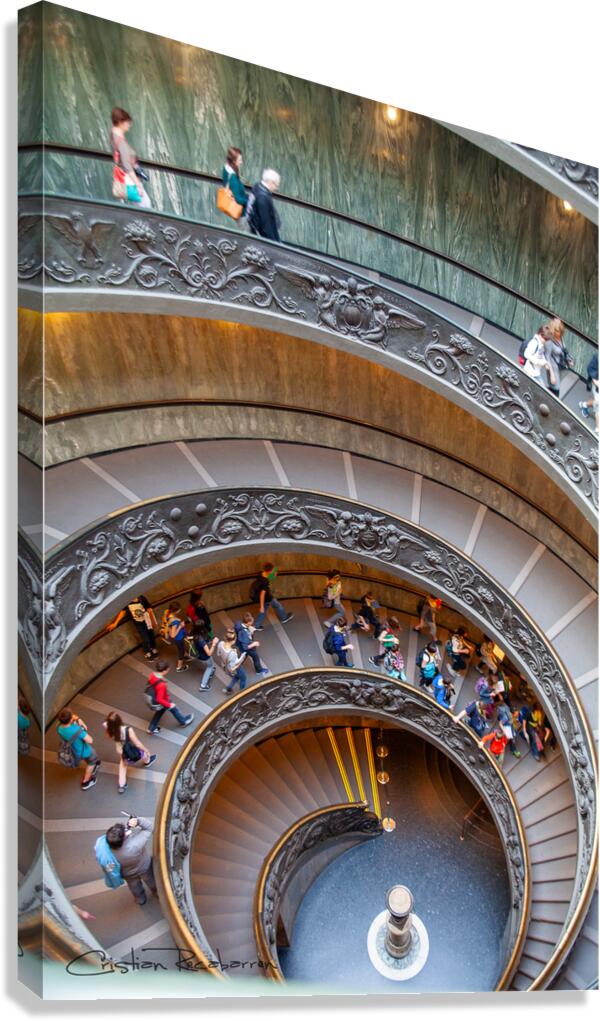 Spiraling Through Time - Vatican Museums Canvas Print