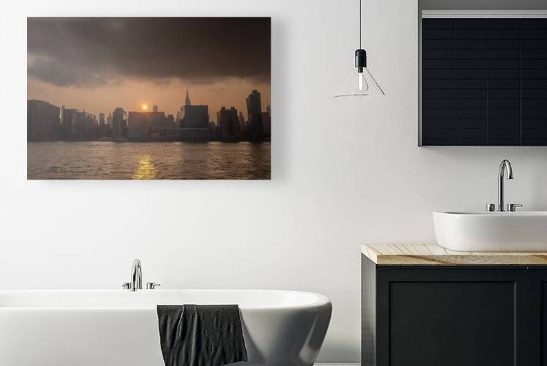 Golden Manhattan Sunset by Cristian Recabarren