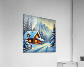 Forest Snowy Landscape Acrylic Print