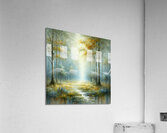 Large Abstract Landscape Oil Painting Acrylic Print