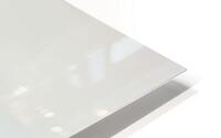 3D White Wave Texture Wall HD Metal print