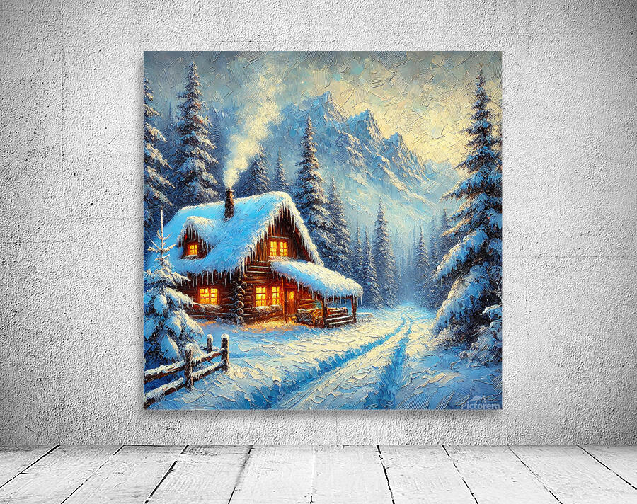 Forest Snowy Landscape Wall Preview