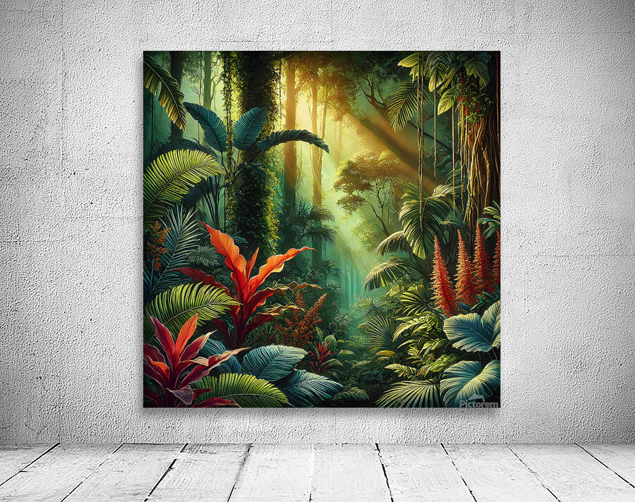 Tropical Jungle Giclee Print Wall Preview