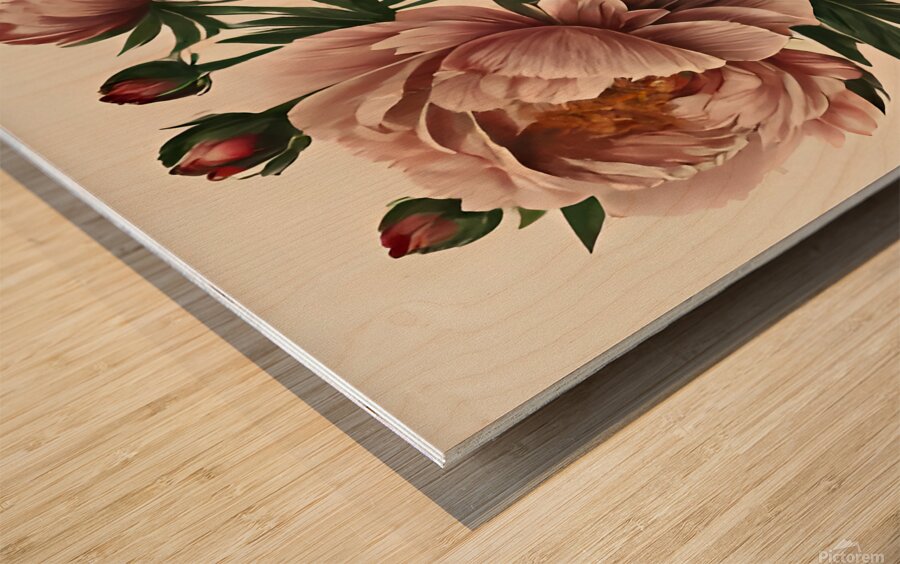 Floral Artwork Poster Botanical Print Wood print