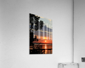 Sunset Reflection at the Dock Acrylic Print