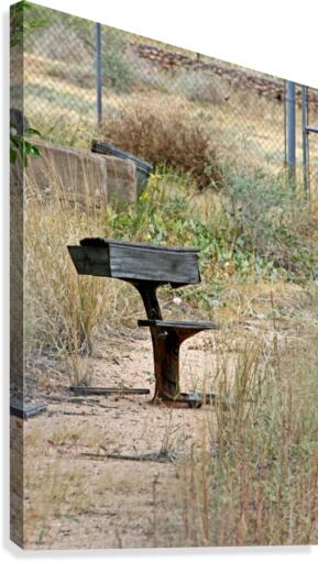 Lonely School Desk Canvas Print