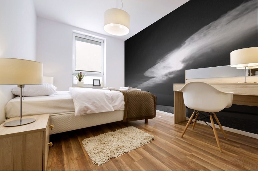 BW Stunning CLoud Sunset Mural print