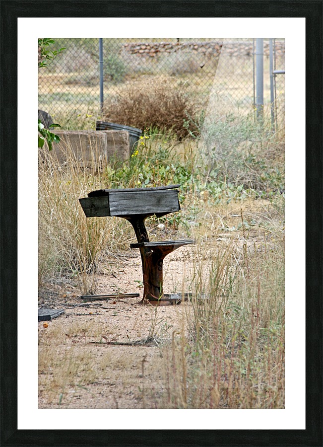 Lonely School Desk Picture Frame print