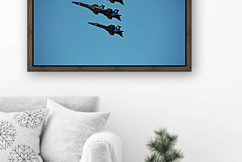 USN Blue Angels Formation by Deb Colombo