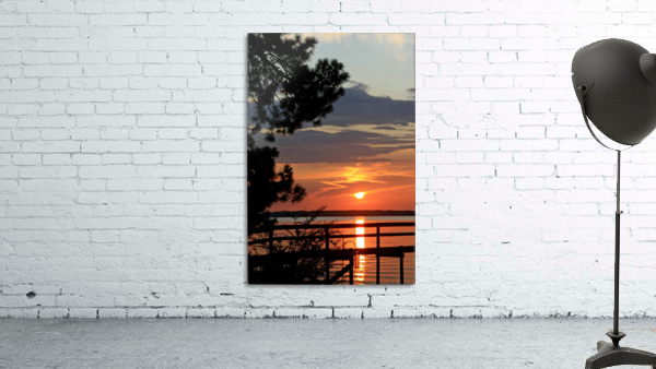 Sunset Reflection at the Dock Wall Preview