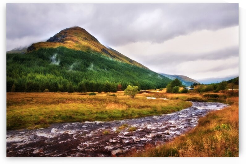 White Horses. Rest & Be Thankful River Kinglas. Scotland by Jenny Rainbow