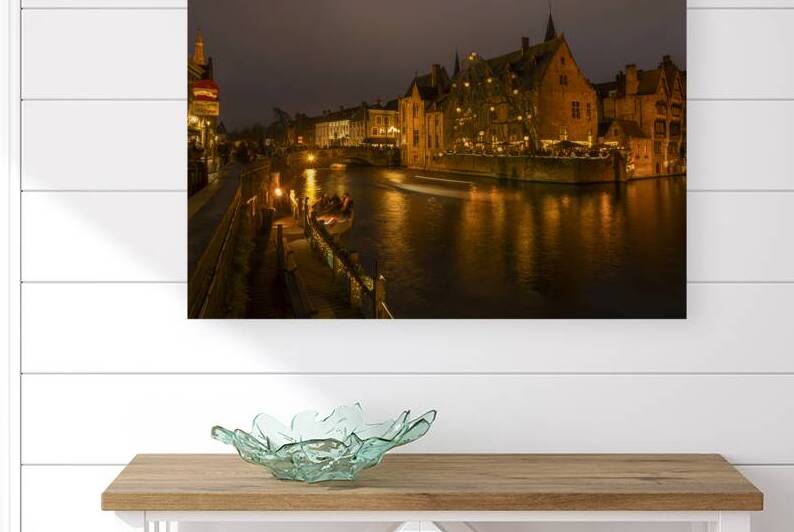 Night Bruges in Christmas Time   Belgium 2 by Jenny Rainbow