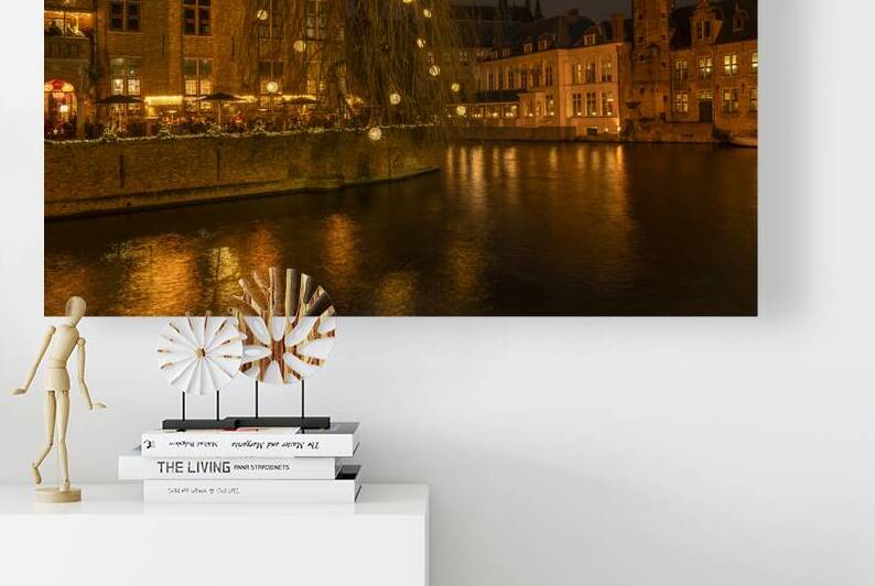 Night Bruges in Christmas Time   Belgium 1 by Jenny Rainbow