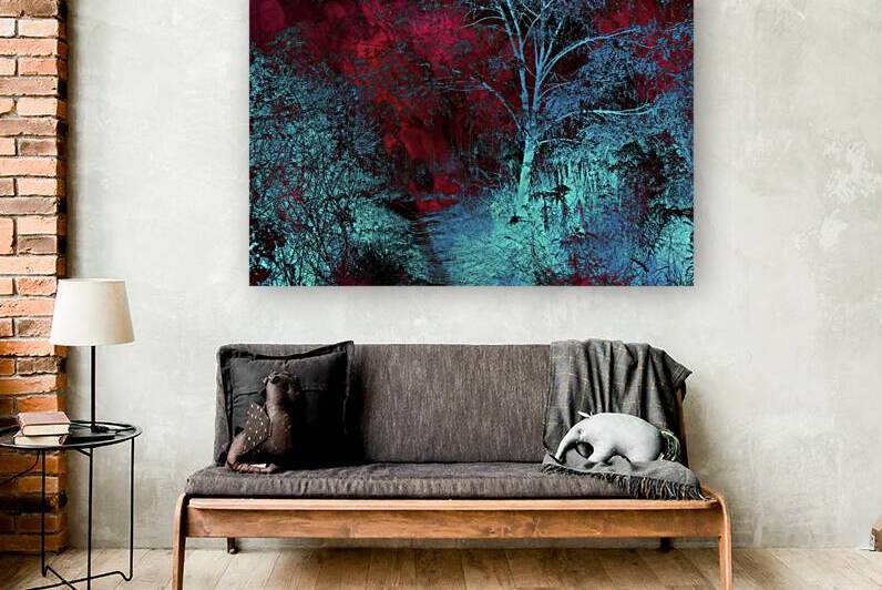Burgundy Red MoonLight by Jenny Rainbow