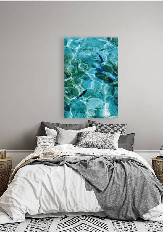 Fishes in the clear blue water by Jenny Rainbow
