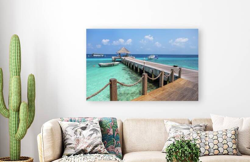 Pier Into Blue by Jenny Rainbow
