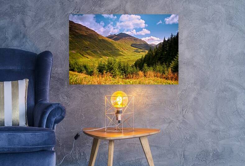 Peaceful Sunny Day in Mountains. Rest and Be Thankful by Jenny Rainbow