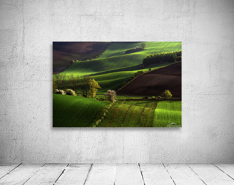 Between Green Waves Wall Preview