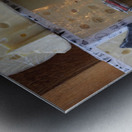 Holey cheese Metal print