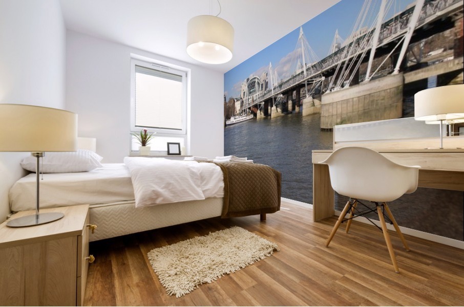 across the river Mural print