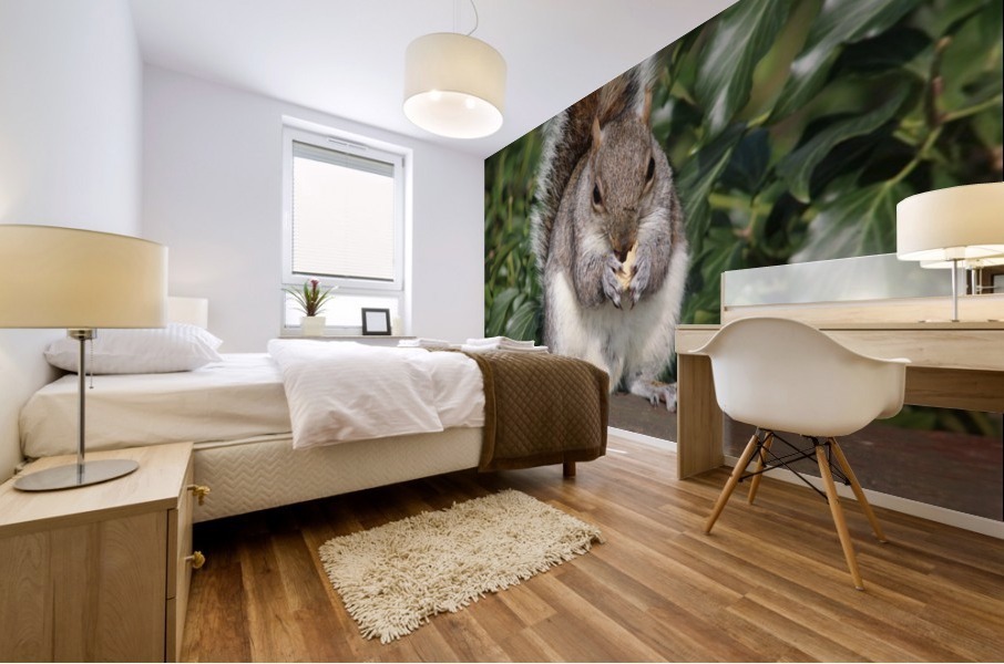 nutty friend Mural print