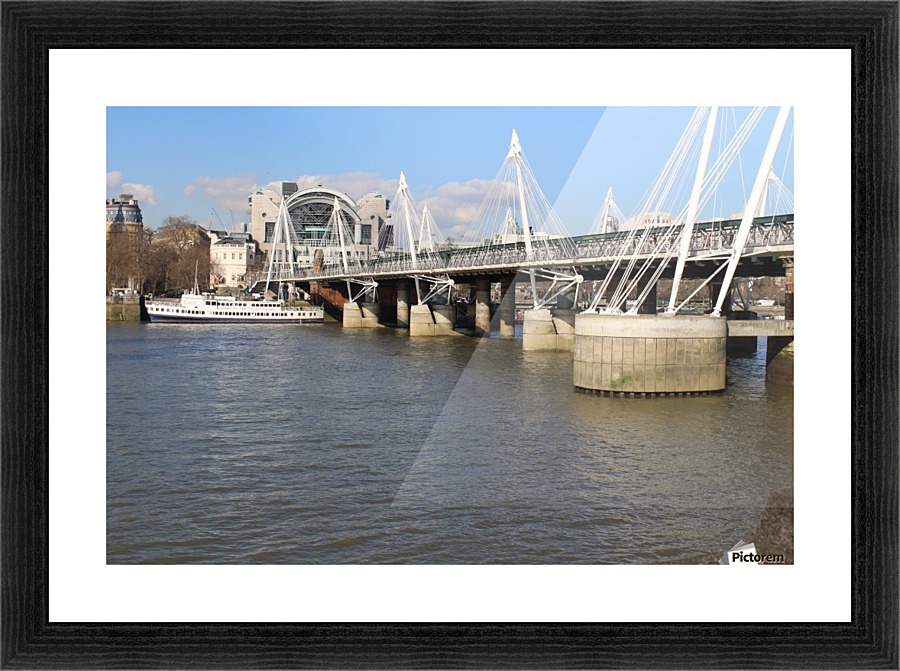 across the river Picture Frame print