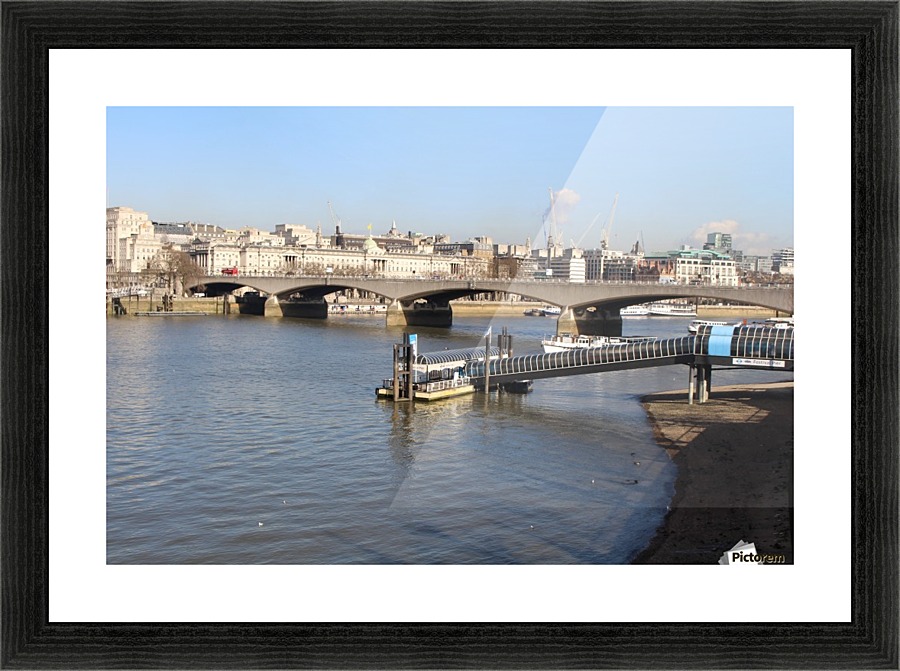 up the river Picture Frame print