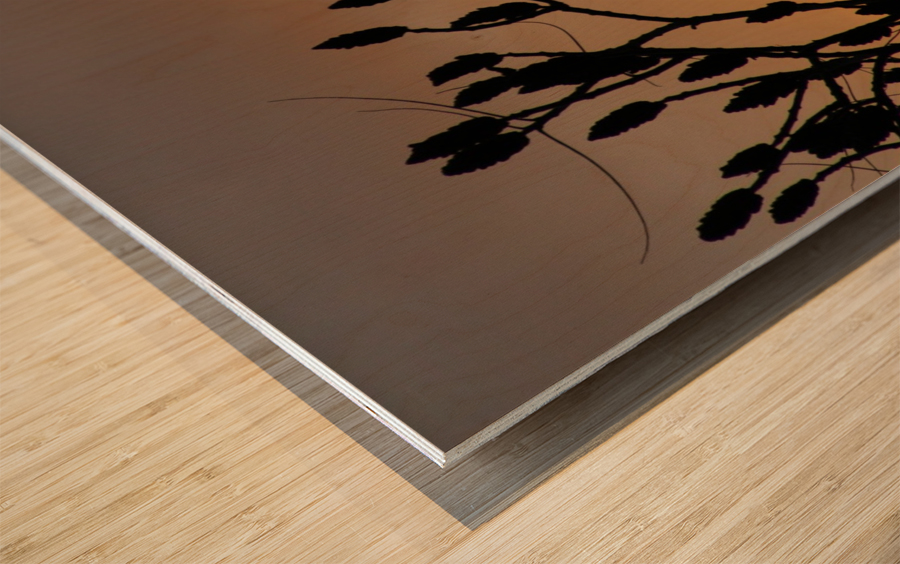 sky tree Wood print