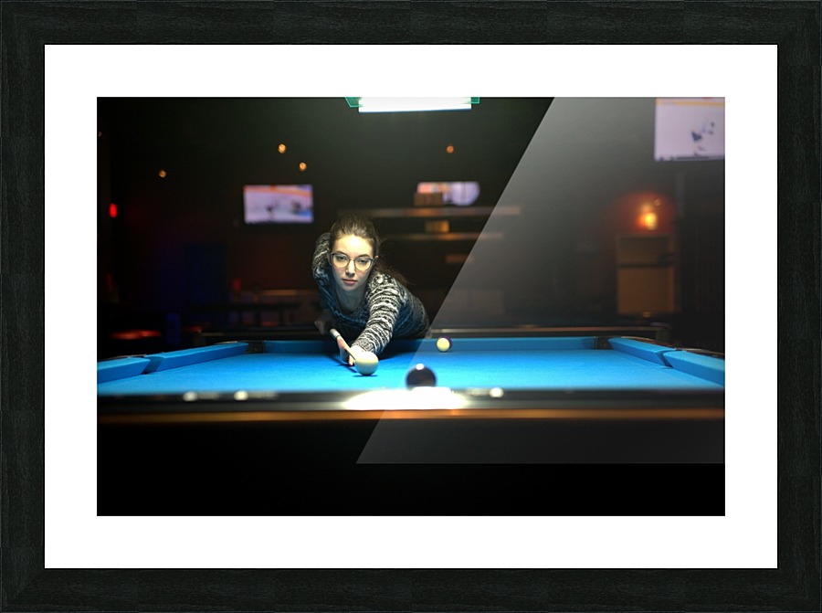 pool girl  Picture Frame print