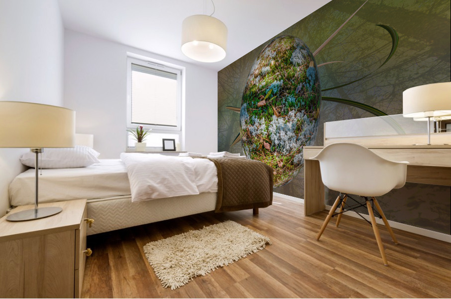 Abstract -  Forest Egg Mural print