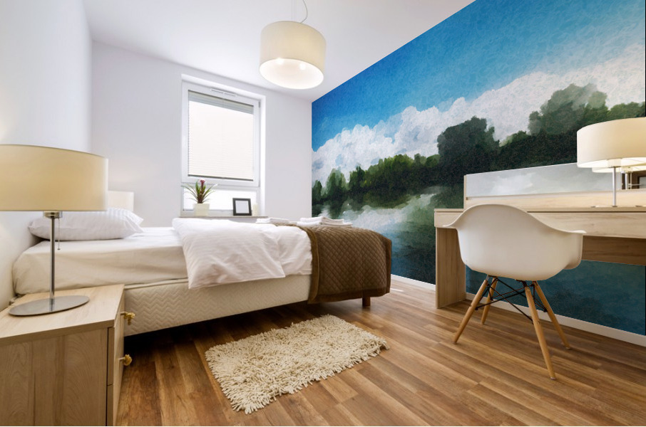 Riverside Mural print