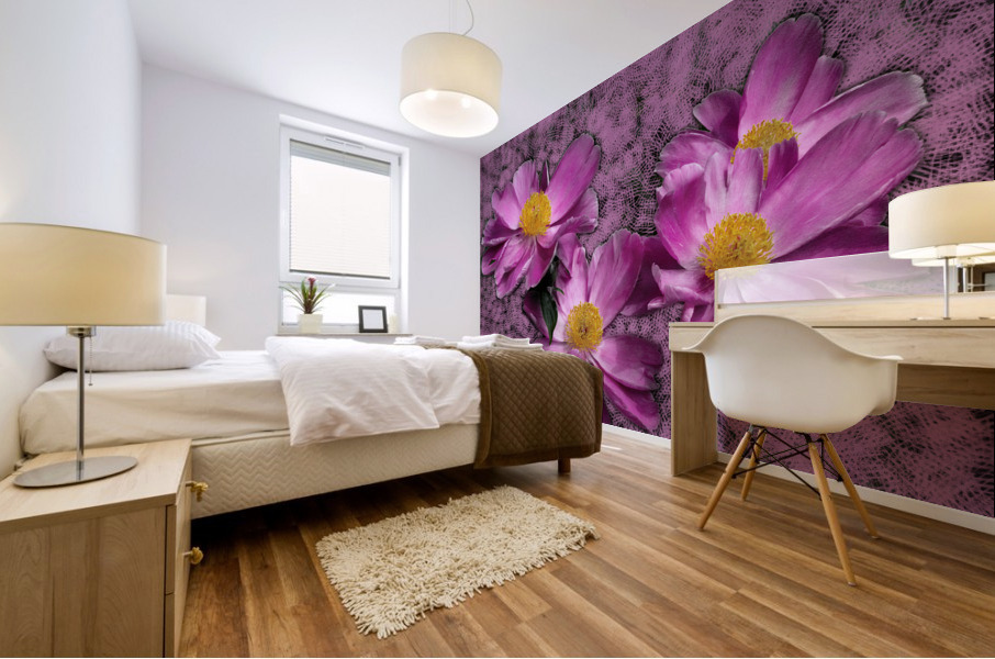 Peony Flowers Mural print