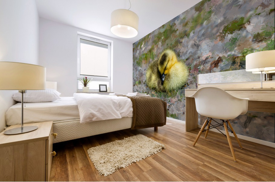 Sleeping  Gosling Mural print
