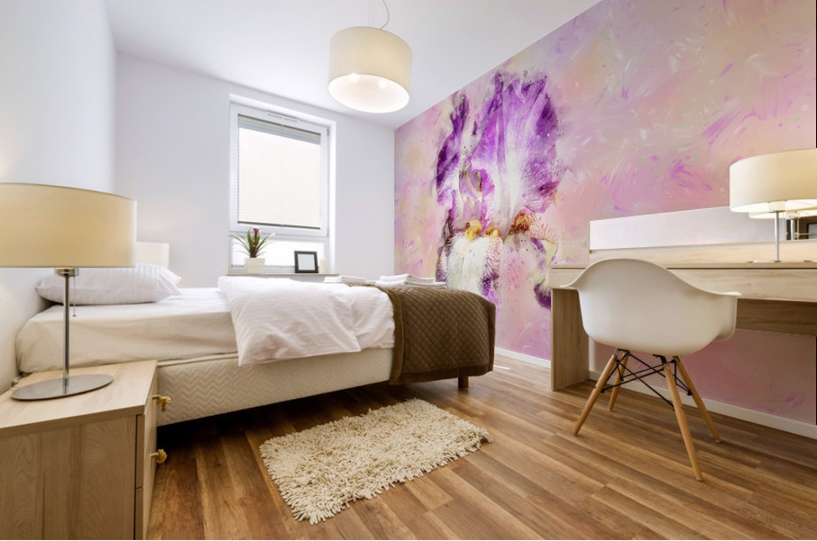 Iris flower Mural print