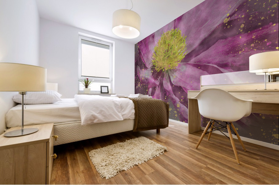 Peony Mural print