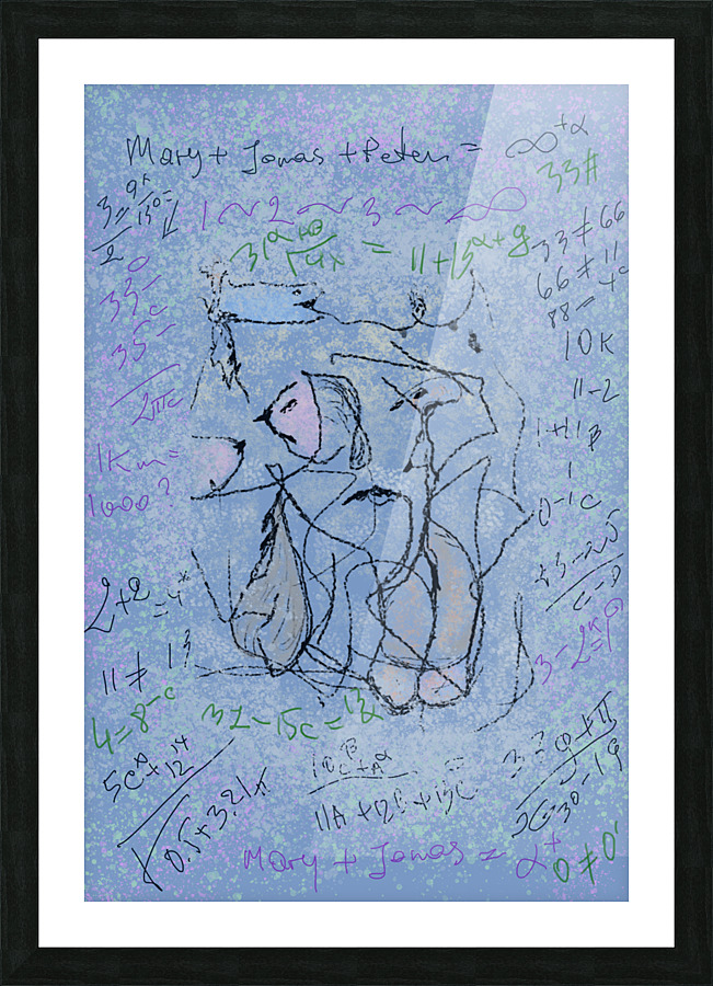 Life is Math  Picture Frame print