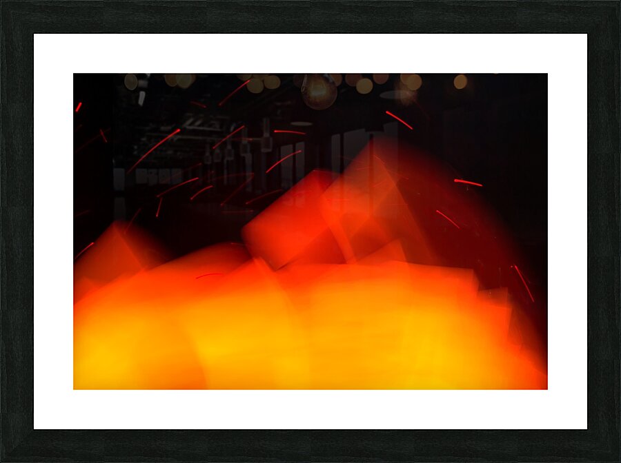Fire and sparks Picture Frame print
