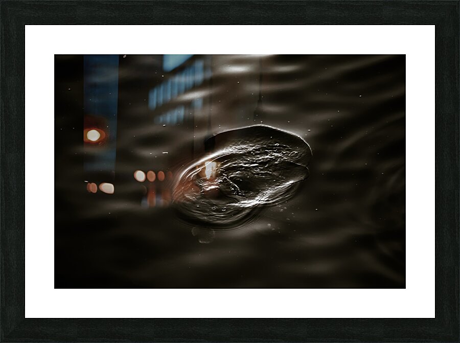 Dark Water Picture Frame print