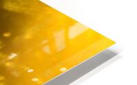 Yellow gem under the microscope HD Metal print