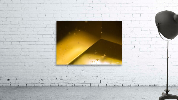 Yellow gem under the microscope Wall Preview