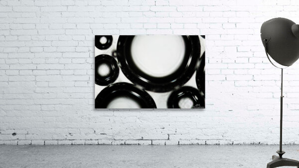 Water bubbles under the microscope Wall Preview